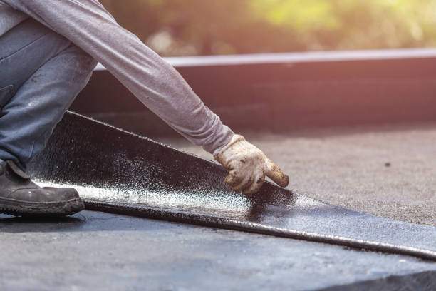 Professional Basement Waterproofing technician working in New Baltimore, MI